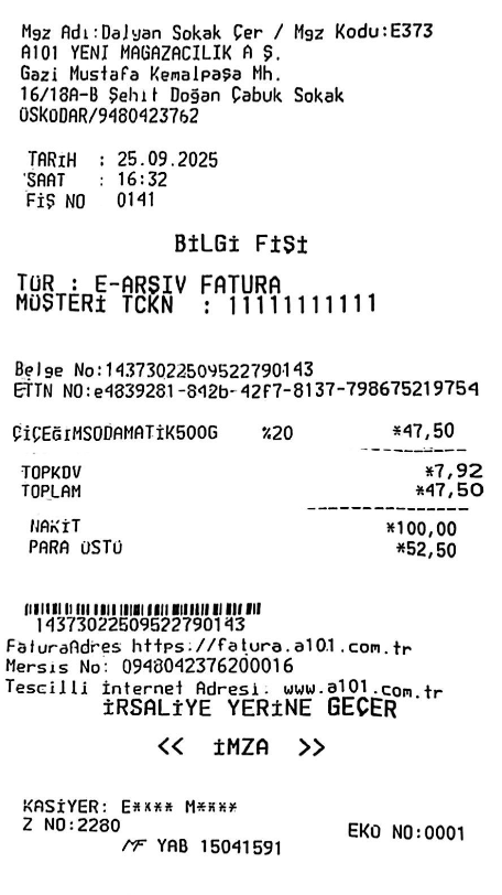 Fiş 1